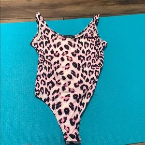 cheeta print bodysuit